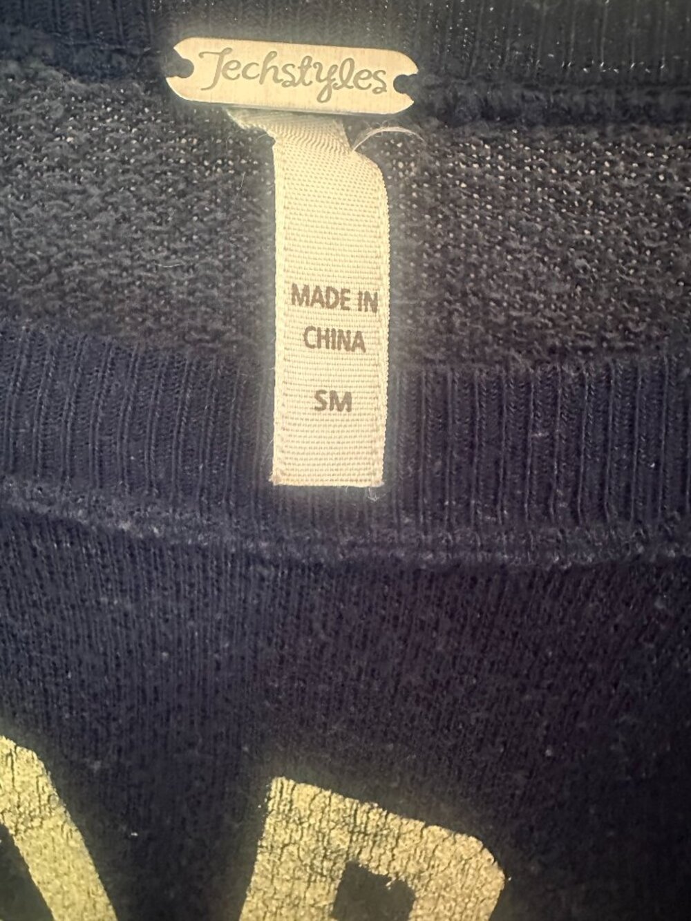 "Techstyles Aspen Colorado 1947 Crewneck Sweatshirt Navy Blue Small" - Picture 4 of 8